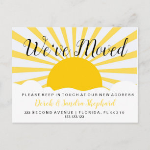 Changement d'adresse carte postale que nous avons