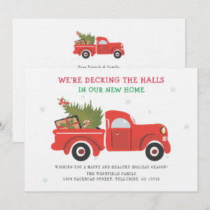Changement d'adresse de Noël Faire-part de déménag