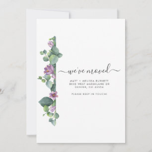 Changement d'adresse Déplacement Faire-part Eucaly