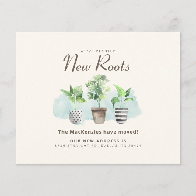 Changement d'adresse Faire-part de déplacement (Devant)