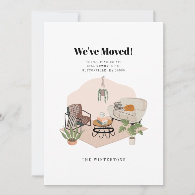 Changement d'adresse Faire-part de déplacement (Devant)