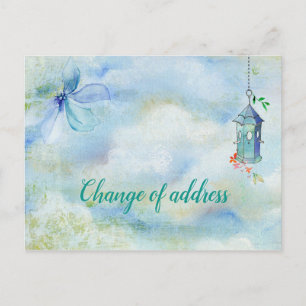 Changement d'adresse la carte postale de Chambre