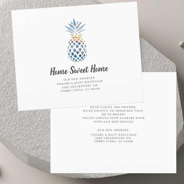 Changement d'adresse moderne Faire-part de déplace (Modern Change of Address Moving Announcement)