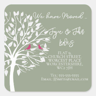 Changement d'adresse Stickers arbre de famille