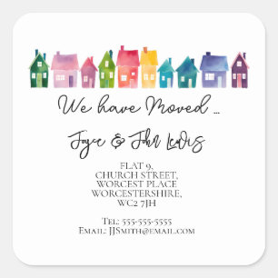 Changement d'autocollant étiquette de adresse