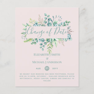 Changement de plan Date Greenery Eucalyptus Event