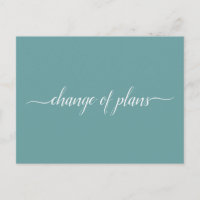 Changement de plans Faire-part de mariage annulé o