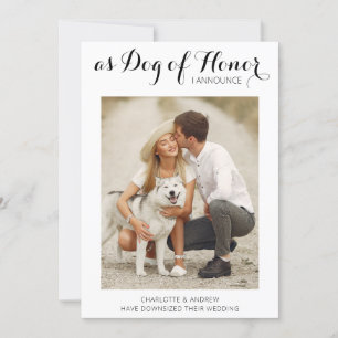 Changement de programme Annonce de mariage canin