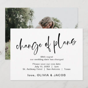 Changement de programme   Moderne noir et blanc