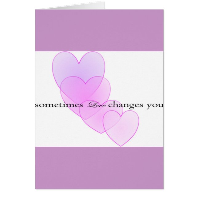 Changements de l'amour (Devant)