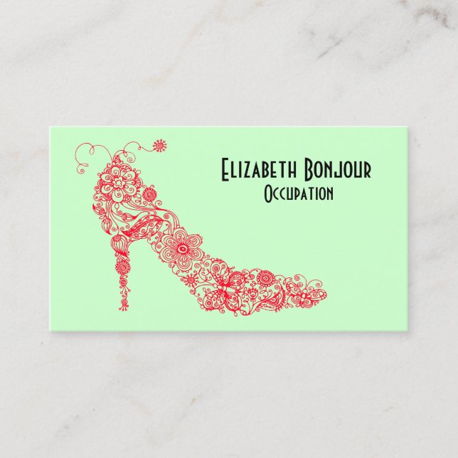 CHANGER COULEUR Chic Chaussure ~ Carte de visite (Devant)
