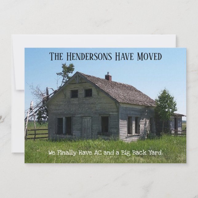 Changer d'adresse Carte postale - Amusant Famille  (Devant)