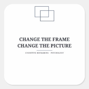 Changer de cadre — Autocollant de psychologie