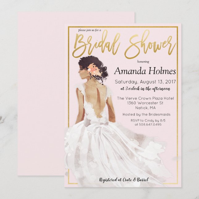 CHANGER DE COULEUR - Invitation de Fête de Mariage (Devant / Derrière)