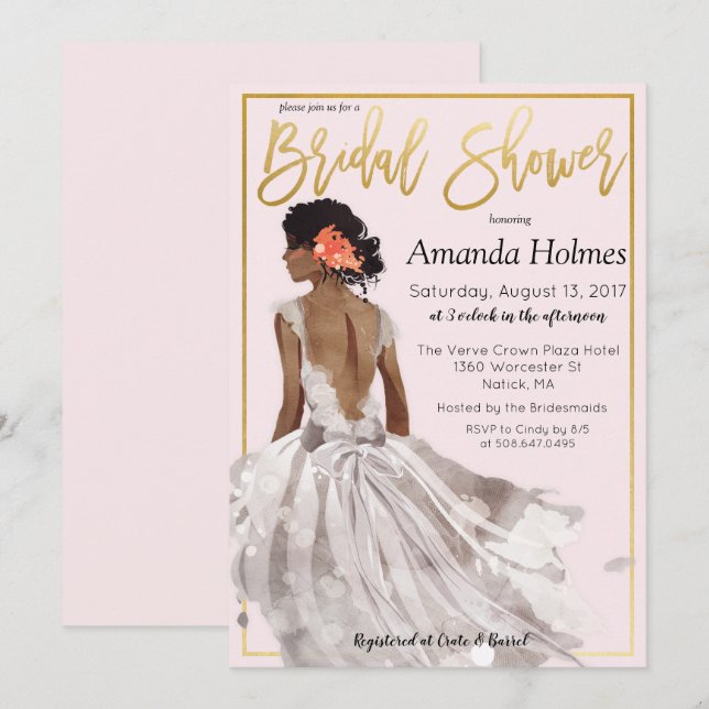 CHANGER DE COULEUR - Invitation de Fête de Mariage (Devant / Derrière)
