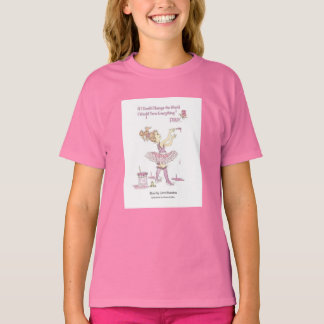 Changer le monde T-shirt filles roses