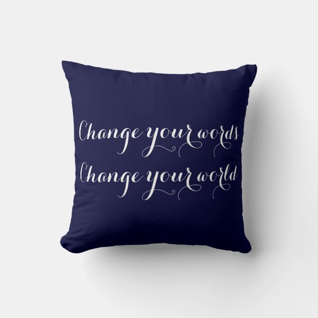 Changer vos mots Changer votre Coussin mondial (Recto)