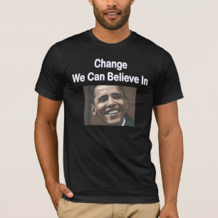 "Changez-nous peut croire dans" le T-shirt foncé