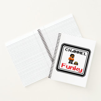 Channel Funky Pixel Art Spiral Carnet