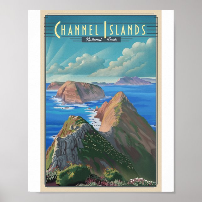 Channel Islands National Park Litho Poster d'artis (Devant)