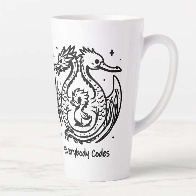 Chanson de Canards et Dragons Latte Mug (Droite)