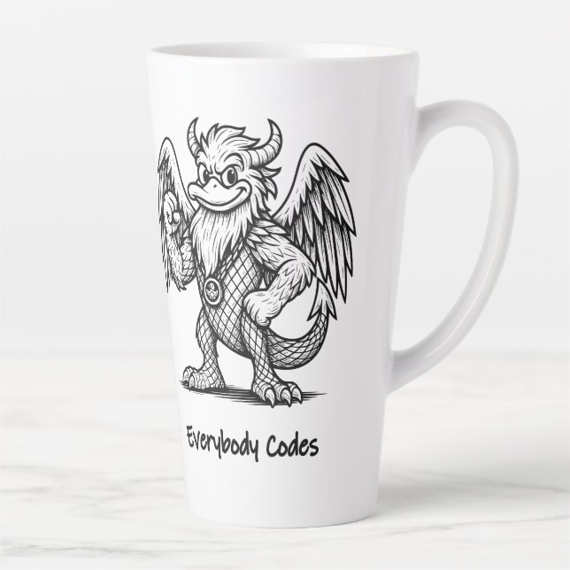 Chanson de Canards et Dragons Latte Mug (Droite)