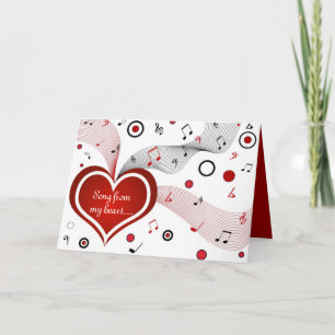 Chanson de mon coeur - Carte