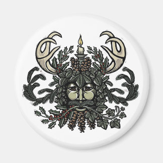 Chanson de Solstice Greenman Fridge Magnet