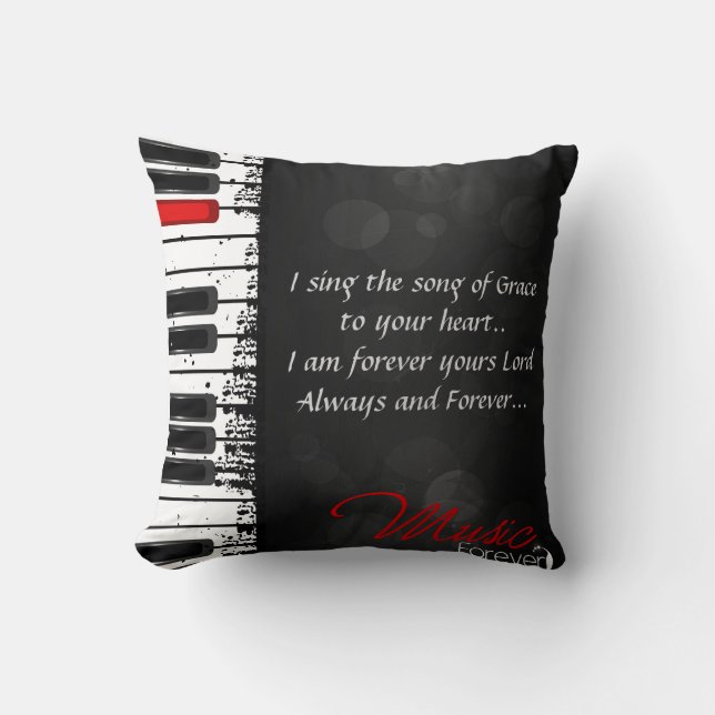 Chanson du coussin de Decoratve de coeur (Recto)