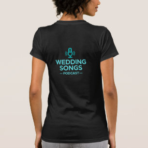 Chansons mariages Podcast Logo T-shirt femme noir