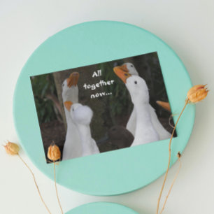 Chanter Canards Photo Drôle Anniversaire Carte