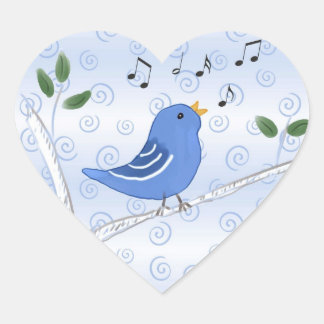 Chanter de mignons Stickers Bluebird