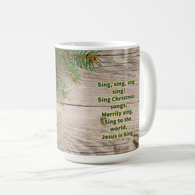 Chanter des chansons de Noël Mug (Devant droit)