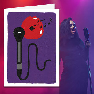 Chanter des notes de musique vocale Carte blanche