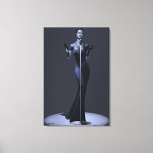 Chanteur Lounge Toile et Posters enroulés