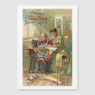 Chanteur Machine à coudre "La première leçon" Vict