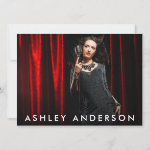 Chanteur musicien Carte Pleine Photo Promo - Retou