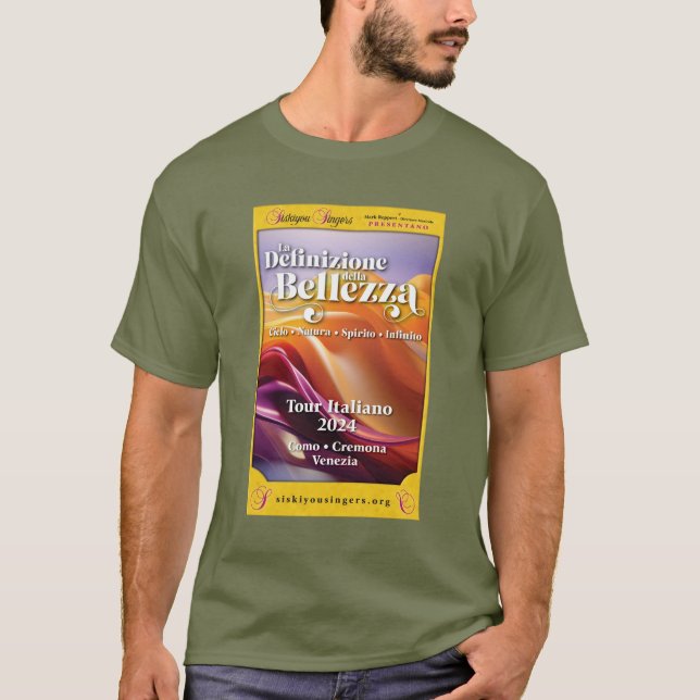 Chanteurs Siskiyou 2024 Italie Tour T-Shirt (Devant)