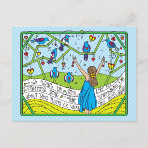 Chantez Comme Les Oiseaux Chanter_ Carte Postale