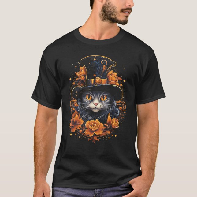 Chantilly_Tiffany Chat T-shirts graphiques Hallowe (Devant)