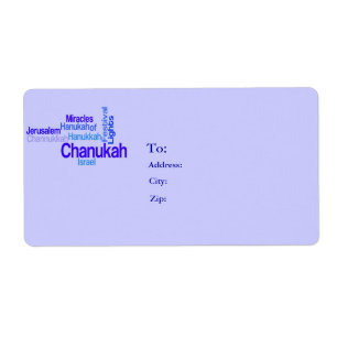 Chanukah Étiquettes de la poste - Festival des lum