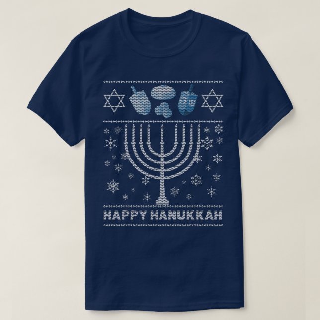 Chanukah Menora, t-shirt ignoble d'Hanoukka (Design devant)