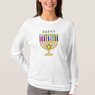 Chanukah Menorah allume le T-shirt