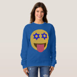 chanukkah hanoukka emoji sweatshirt femmes<br><div class="desc">"chanukkah hanoukka emoji ""hanoukka emoji ""chanukkah emoji""emoji juif""hannukah emoji""channukah emoji" "hanukka emoji" "chanukka emoji ""hannuka emoji""channuka emoji"</div>