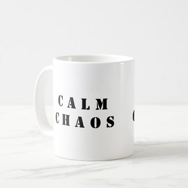 Chaos Calme - Mug Café du Paradoxe (Devant gauche)