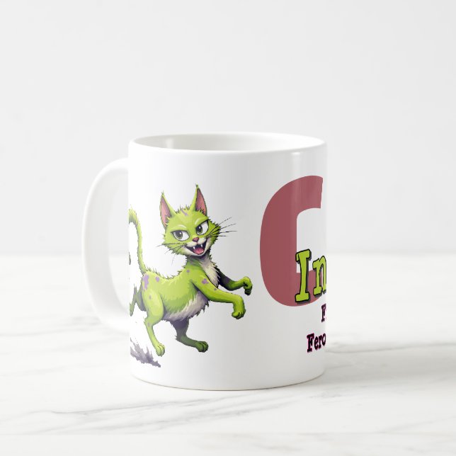 Chaos Cat Mug – Incitata: Frisky in the Sheets (Devant gauche)