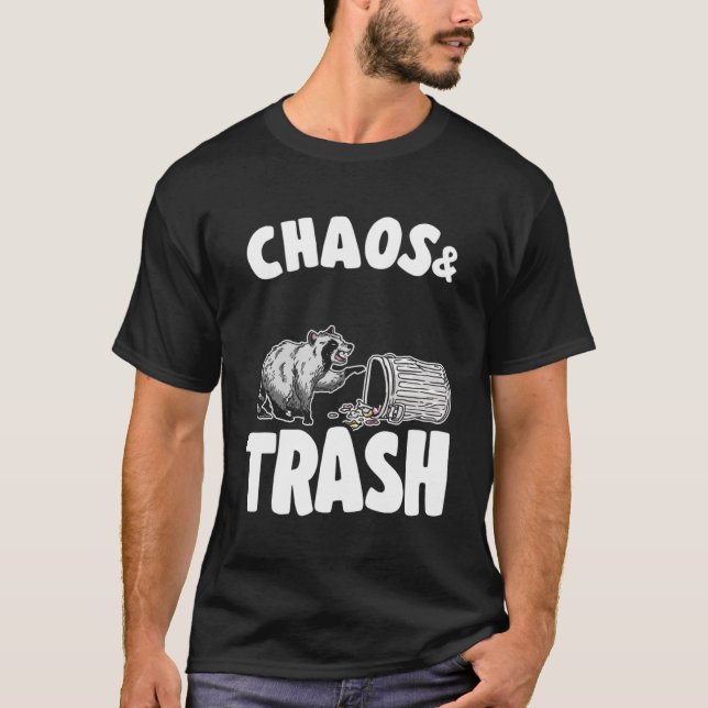 Chaos et déchets Panda Drôle Raccoon Pullover (Devant)
