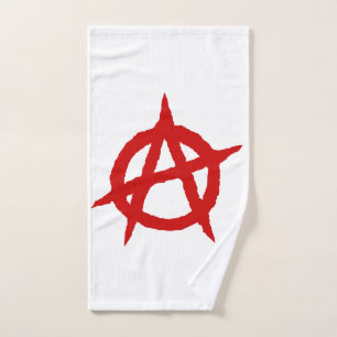 Chaos punk rouge p de signe de culture de musique