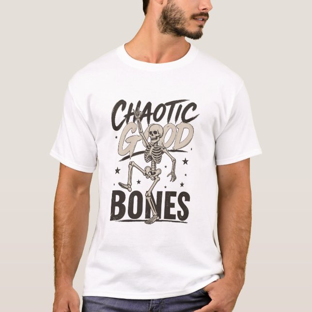 Chaotic Good Bones T-shirt Squelette (Devant)