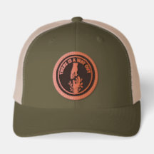 Chapeau à patch en cuir TIAWO